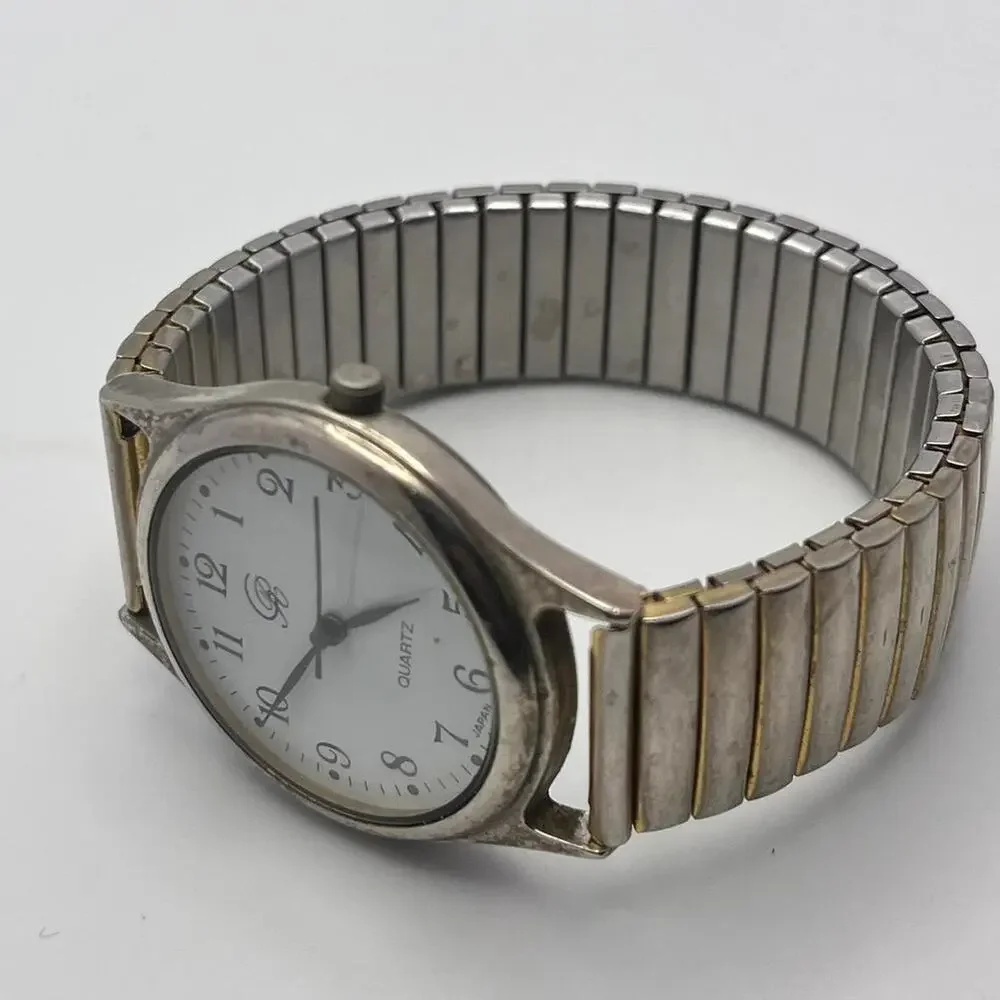 Vintage silver mens watch